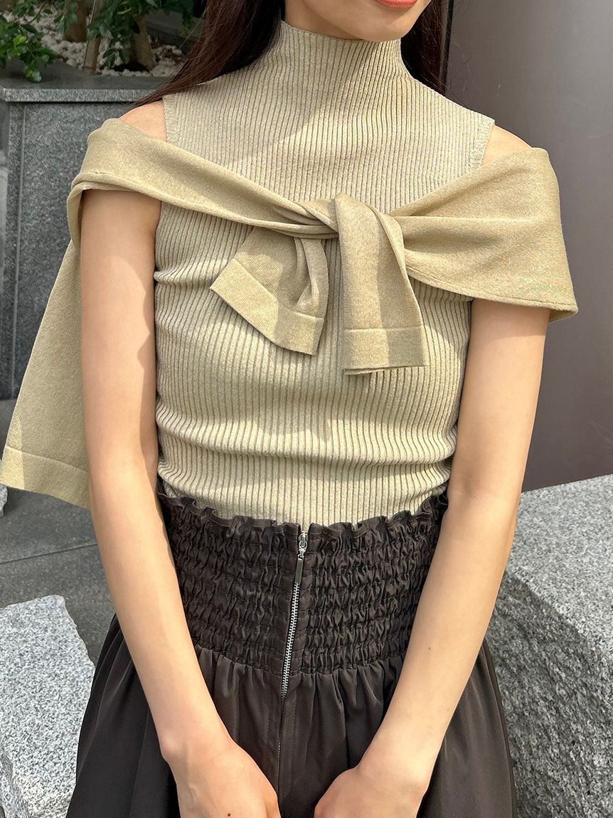 SNIDEL「Sustainableメタルボタンシアーカーディガン」|ニット・セーター|