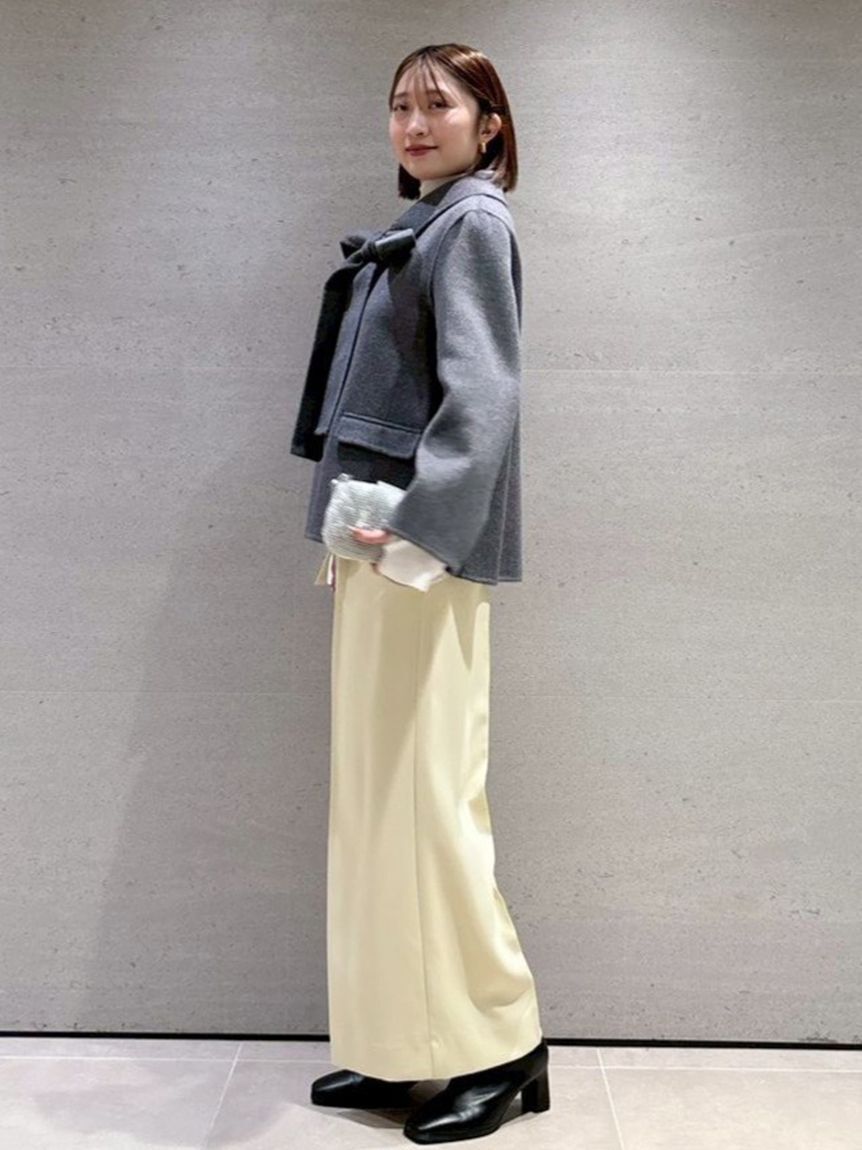 SNIDEL「スタイルアップベルティッドワイドパンツ」|チノ|