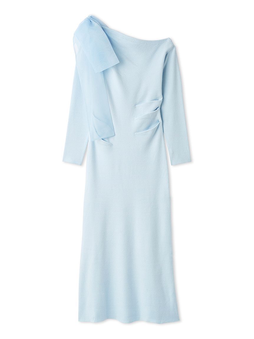 SNIDEL「ショルダーリボンニットワンピース」|ワンピース|LBLU