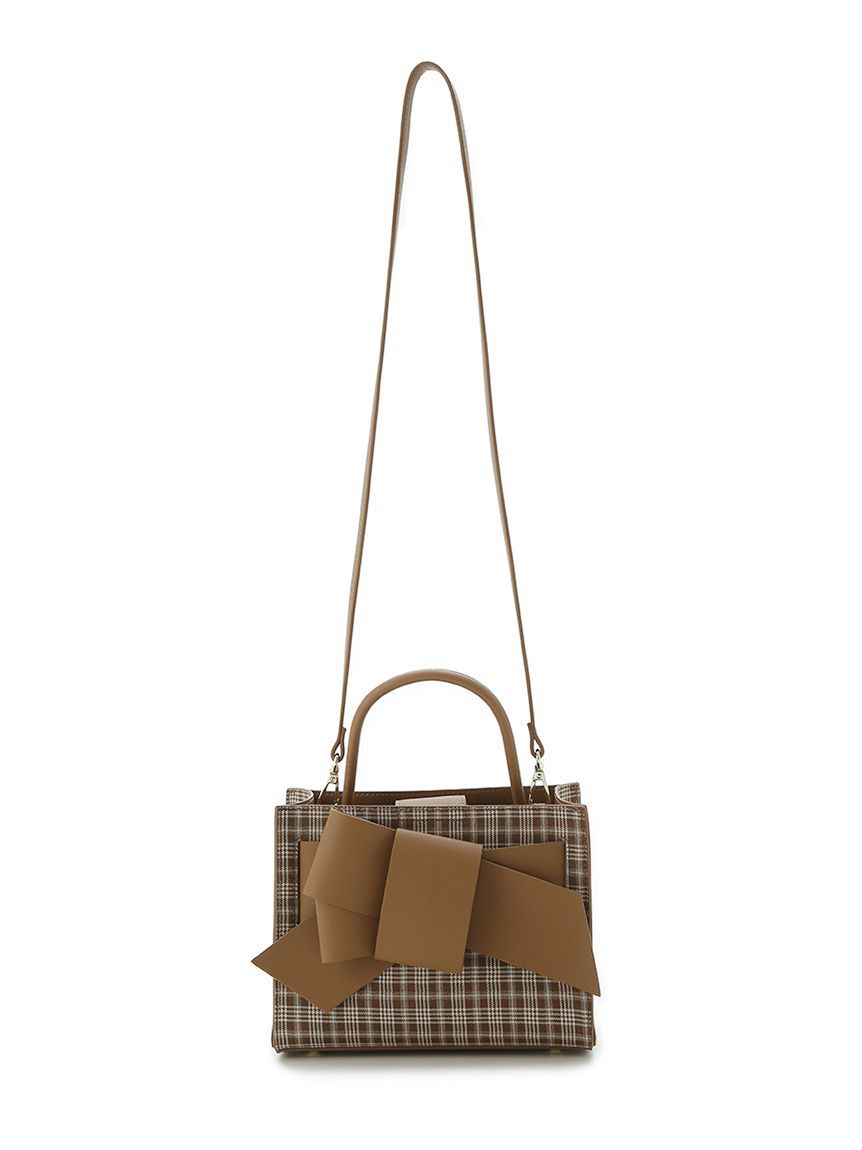 FRAY I.D「【ルエル】チェックリボンミドルバッグ」|ショルダー・メッセンジャー|