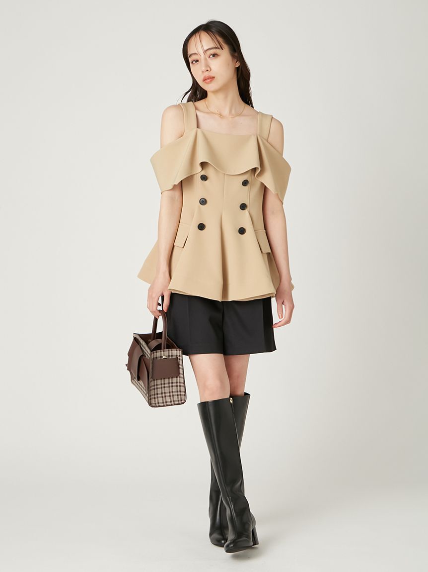 FRAY I.D「【ルエル】チェックリボンミドルバッグ」|ショルダー・メッセンジャー|