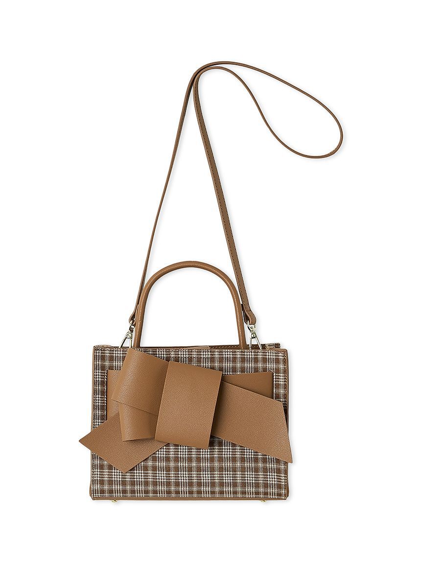 FRAY I.D「【ルエル】チェックリボンミドルバッグ」|ショルダー・メッセンジャー|