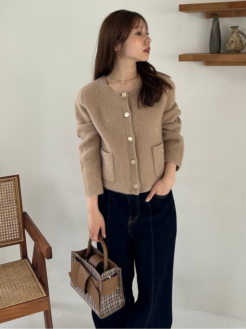 FRAY I.D「【ルエル】チェックリボンミドルバッグ」|ショルダー・メッセンジャー|