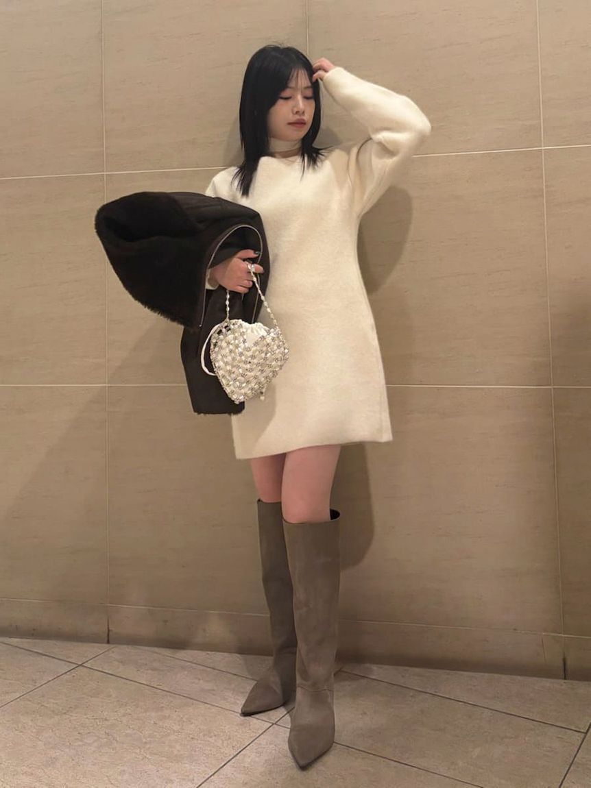 FRAY I.D「フォックスウールミニニットワンピース」|ワンピース|