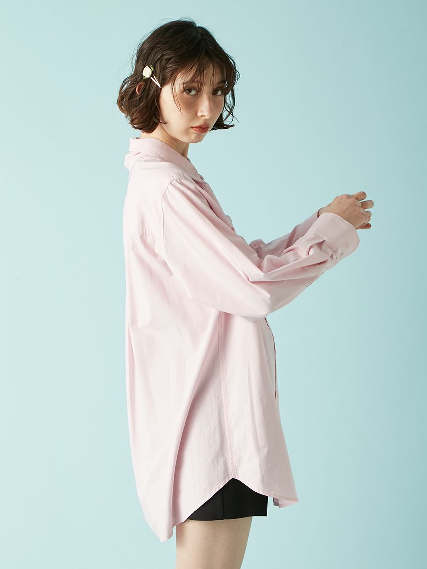 LILY BROWN「Lily Bearスカーフ付きオーバーシャツ」|シャツ・ブラウス|