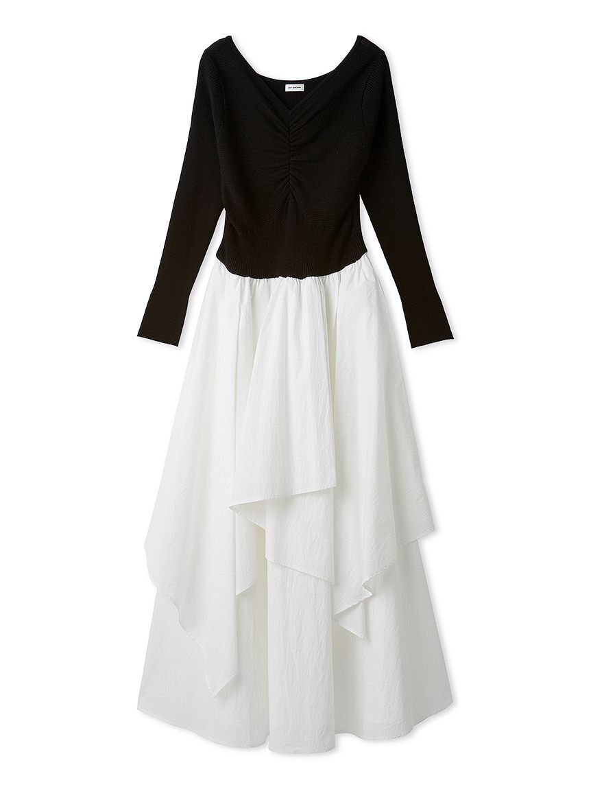 LILY BROWN「ニットドッキングワンピース」|ワンピース|