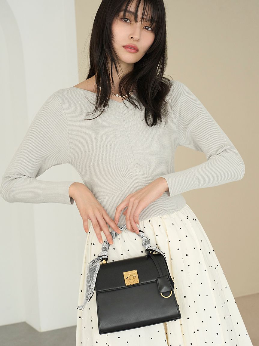 LILY BROWN「ニットドッキングワンピース」|ワンピース|