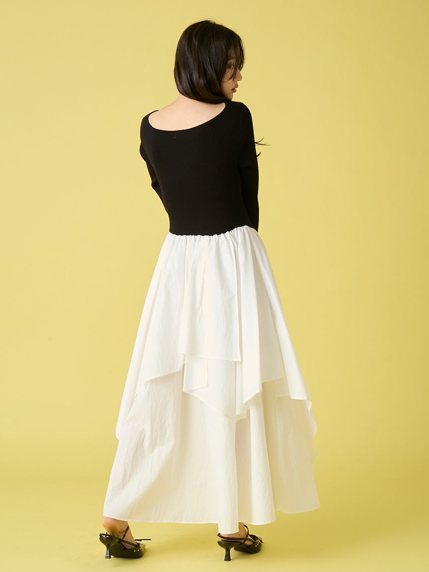 LILY BROWN「ニットドッキングワンピース」|ワンピース|