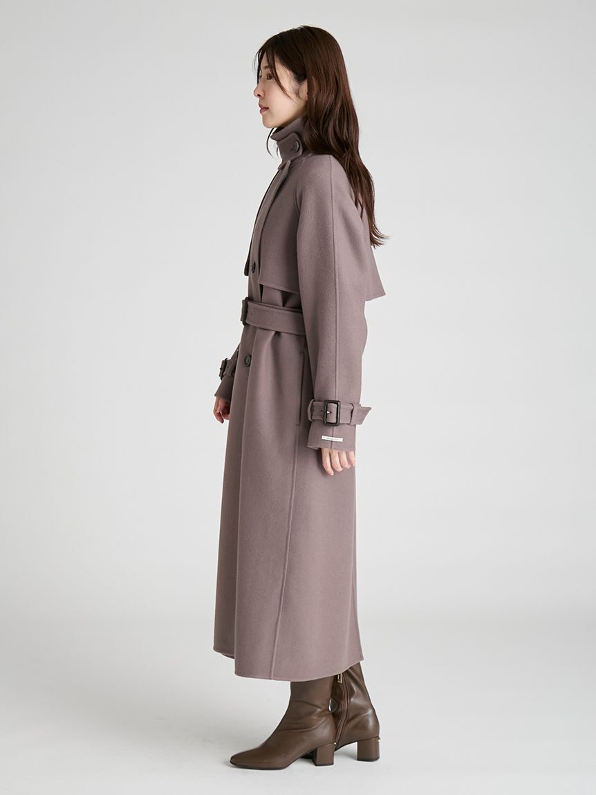 CELFORD「ウール混ロングトレンチコート」|トレンチコート|