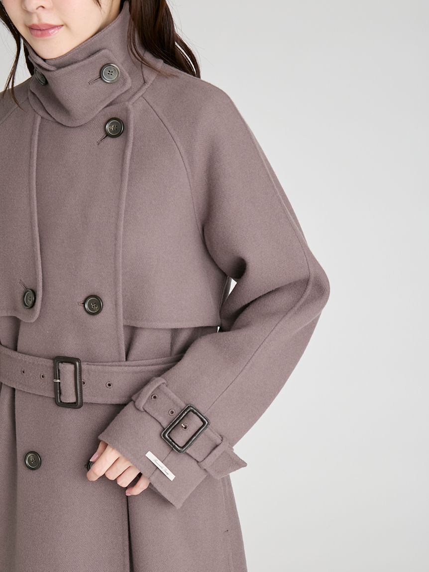 CELFORD「ウール混ロングトレンチコート」|トレンチコート|