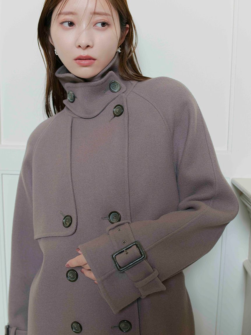 CELFORD「ウール混ロングトレンチコート」|トレンチコート|