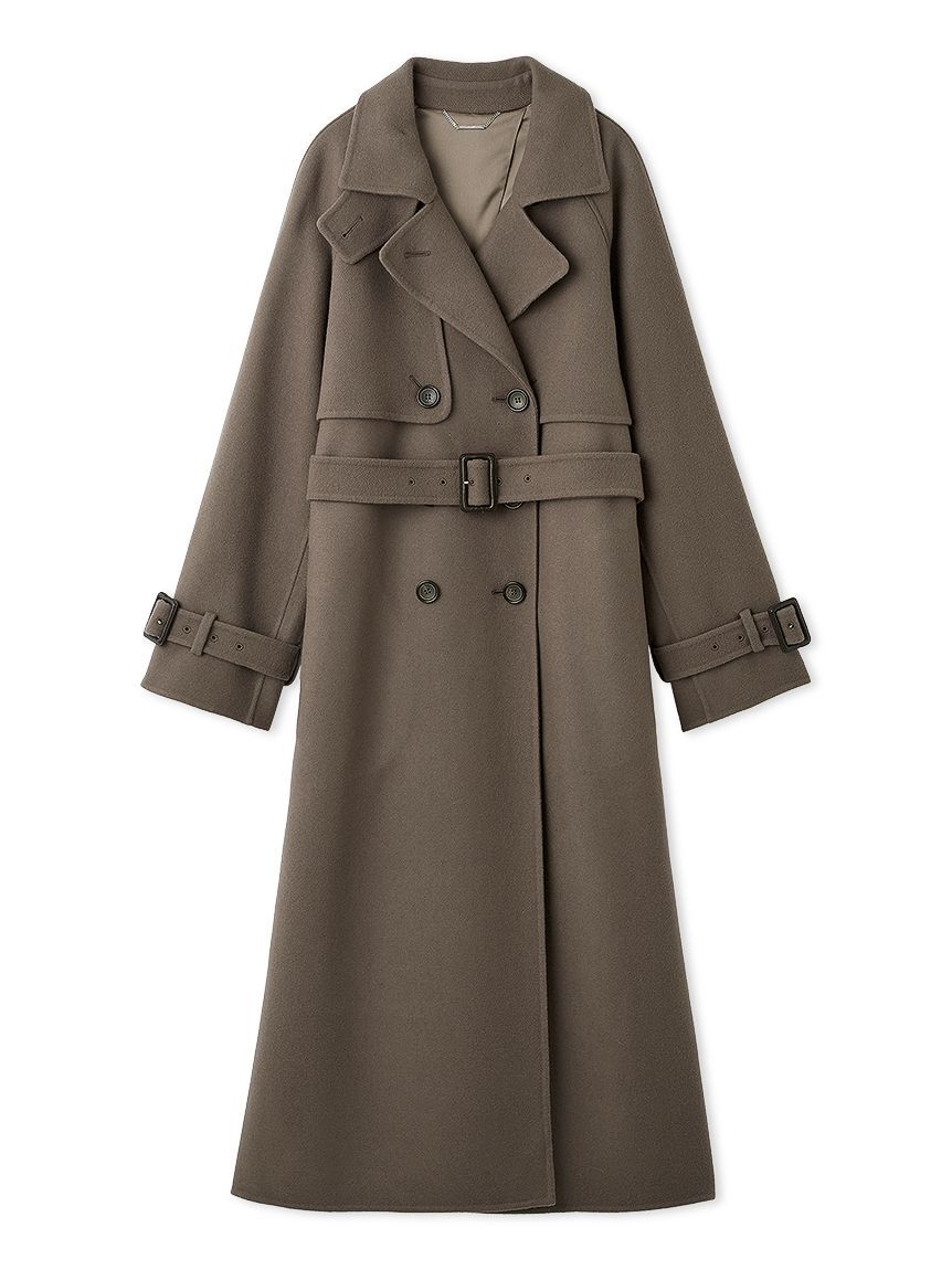 CELFORD「ウール混ロングトレンチコート」|トレンチコート|