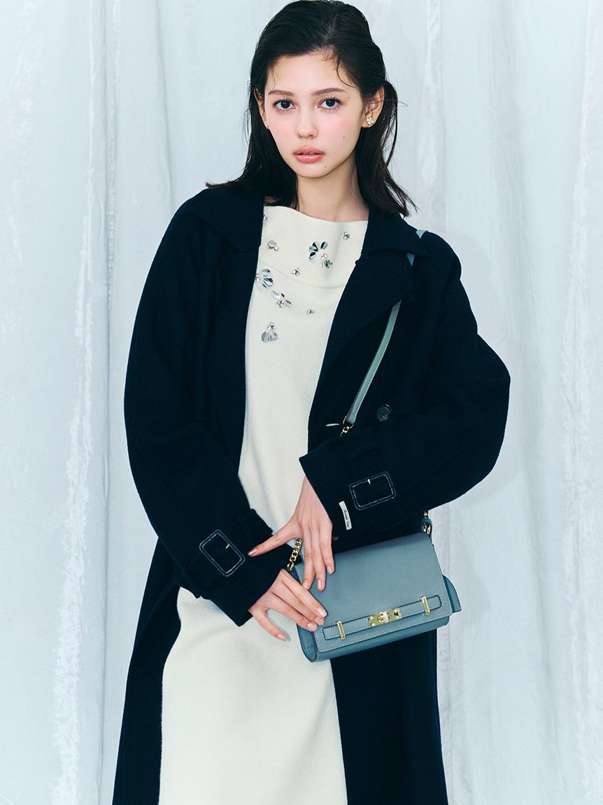 CELFORD「ウール混ロングトレンチコート」|トレンチコート|