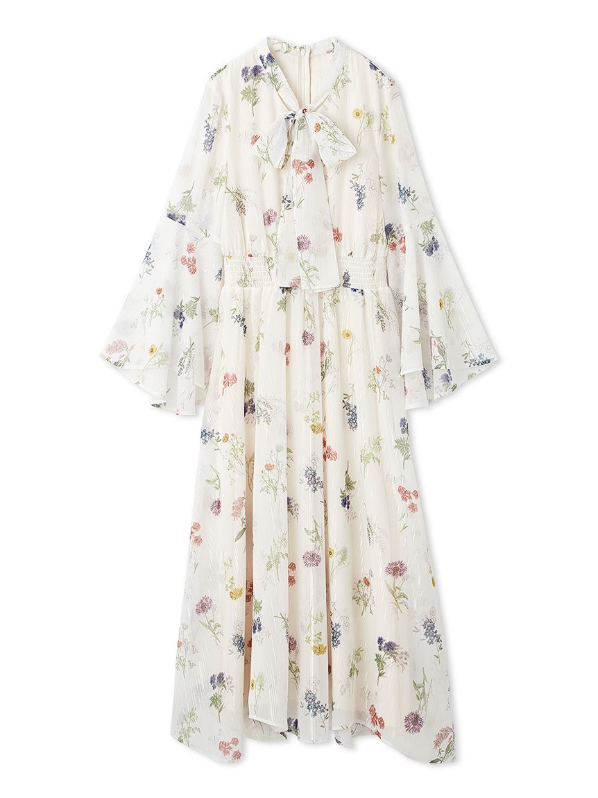 CELFORD「フラワープリントボウタイワンピース」|ワンピース|