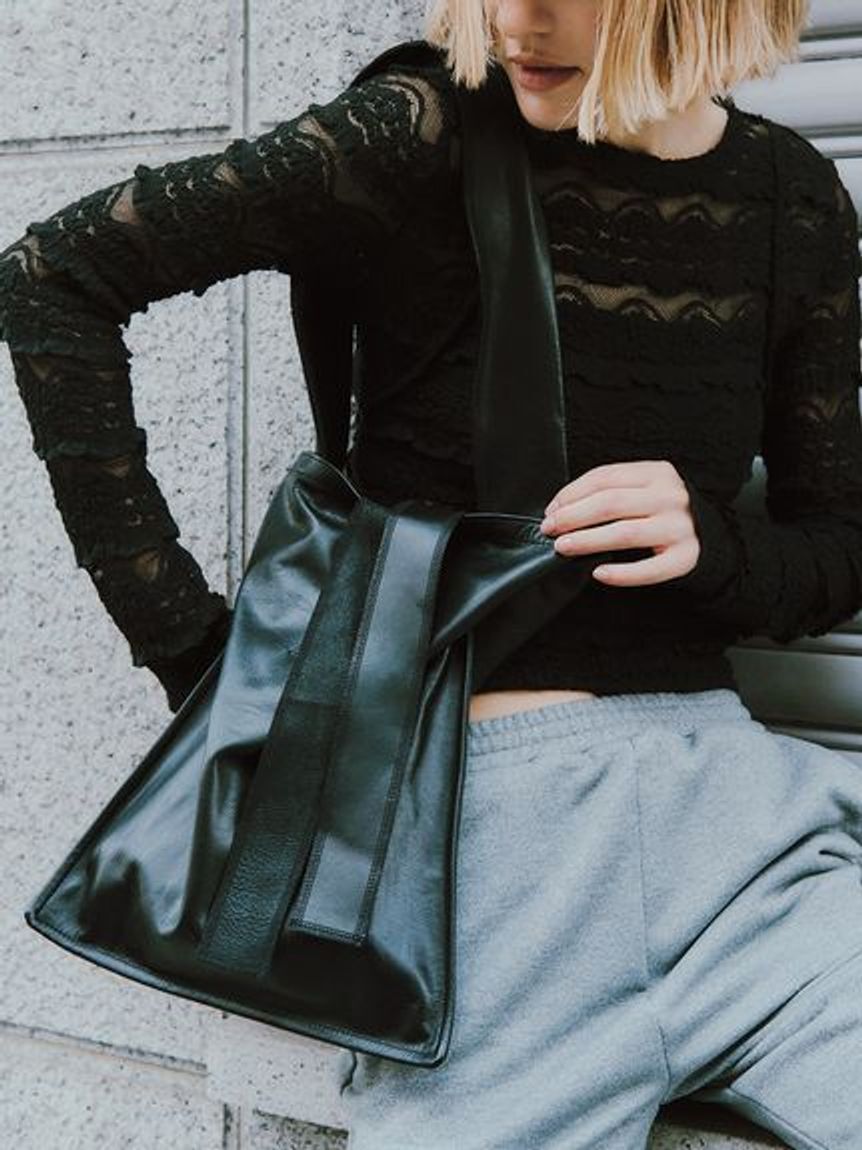 styling/「【ITTI&times;styling/】レザートート」|トートバッグ|BLK