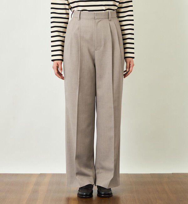 MACKINTOSH PHILOSOPHY「【GREY LABEL】2プリーツワイドスラックス」|スラックス|