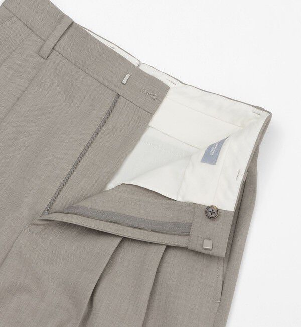MACKINTOSH PHILOSOPHY「【GREY LABEL】2プリーツワイドスラックス」|スラックス|
