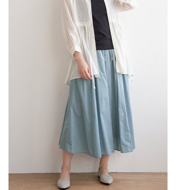 ikka「コットンボリュームスカーチョ」|その他|ブルー