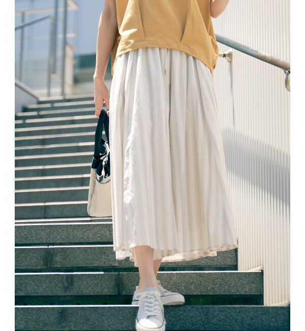 ikka「コットンボリュームスカーチョ」|その他|ベージュ