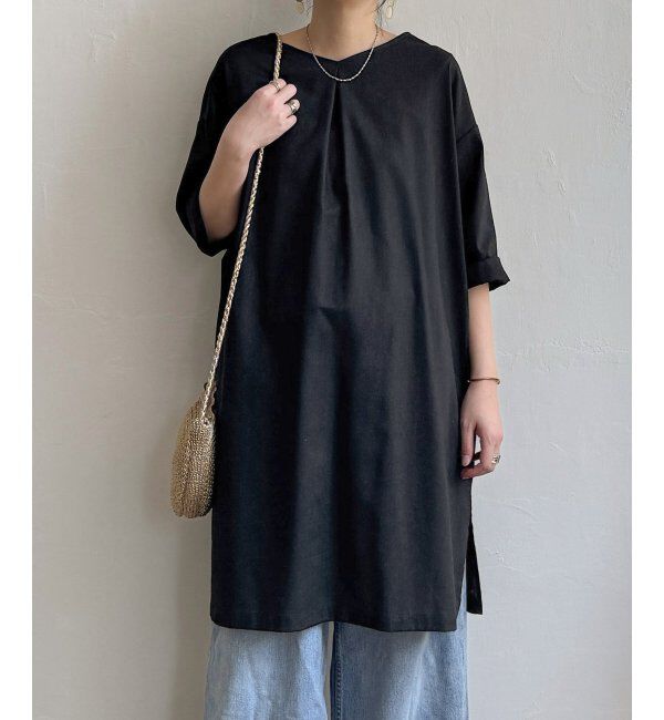 Lbc with Life「リネン混サックワンピース」|ワンピース|