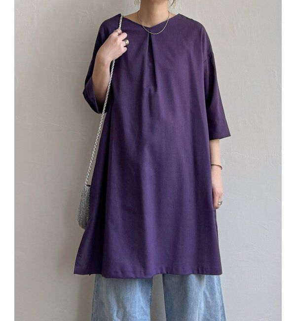 Lbc with Life「リネン混サックワンピース」|ワンピース|