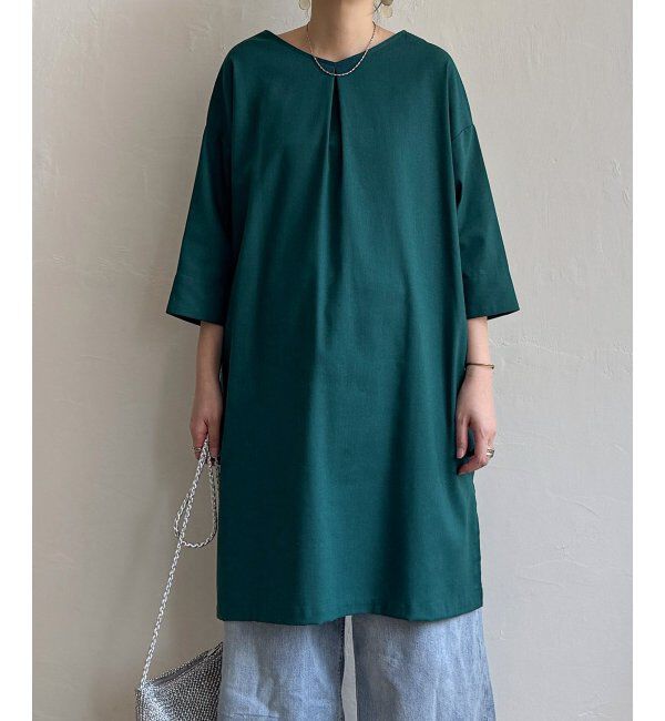 Lbc with Life「リネン混サックワンピース」|ワンピース|