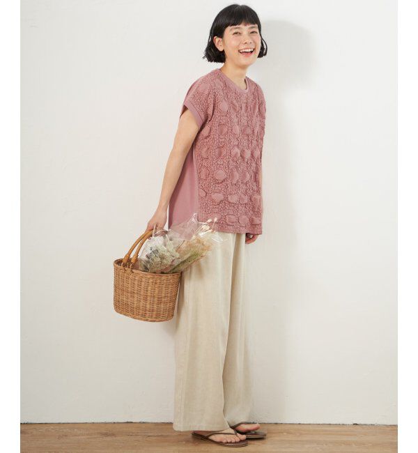 Lbc with Life「リネン混タッセルベルトイージーパンツ」|その他|