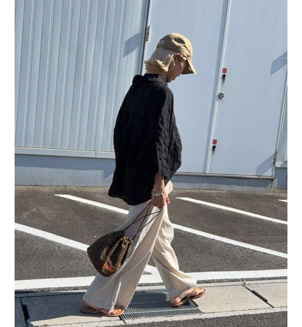 Lbc with Life「リネン混タッセルベルトイージーパンツ」|その他|