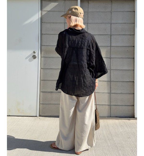 Lbc with Life「リネン混タッセルベルトイージーパンツ」|その他|