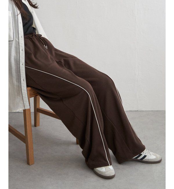 VENCE share style「ミニ裏毛ライン入りカーブパンツ」|その他|