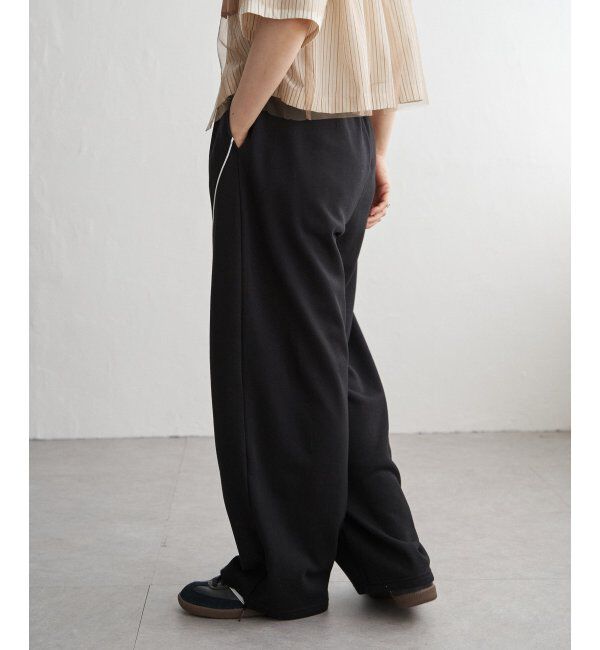 VENCE share style「ミニ裏毛ライン入りカーブパンツ」|その他|