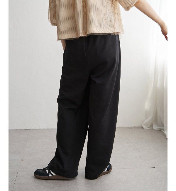 VENCE share style「ミニ裏毛ライン入りカーブパンツ」|その他|