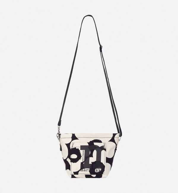 Marimekko「Mono Mini Crossbody Unikko ショルダーバッグ」|ショルダー・メッセンジャー|ブラック&times;コットン
