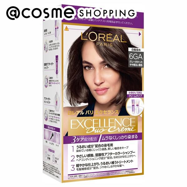  「ロレアル パリ エクセランス R クリームタイプ 6GA /グレージュアッシュブラウン」|ヘアスタイリング|その他