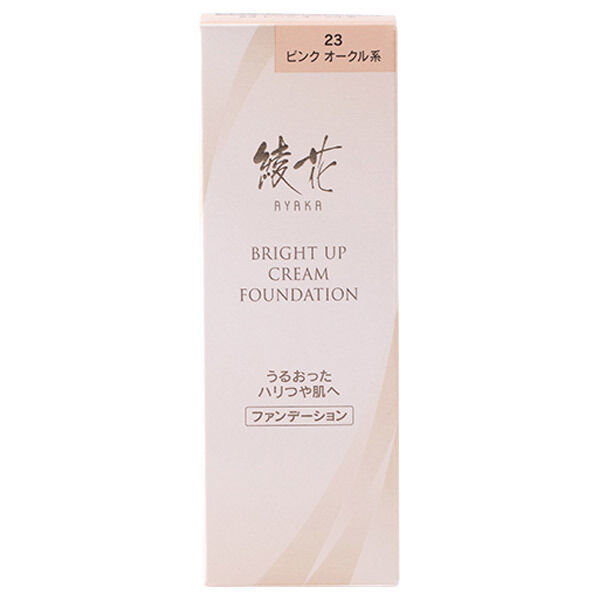  「綾花 ブライト アップ クリーム ファンデーション ２３（ピンクオークル系） (30g)」|ファンデーション|