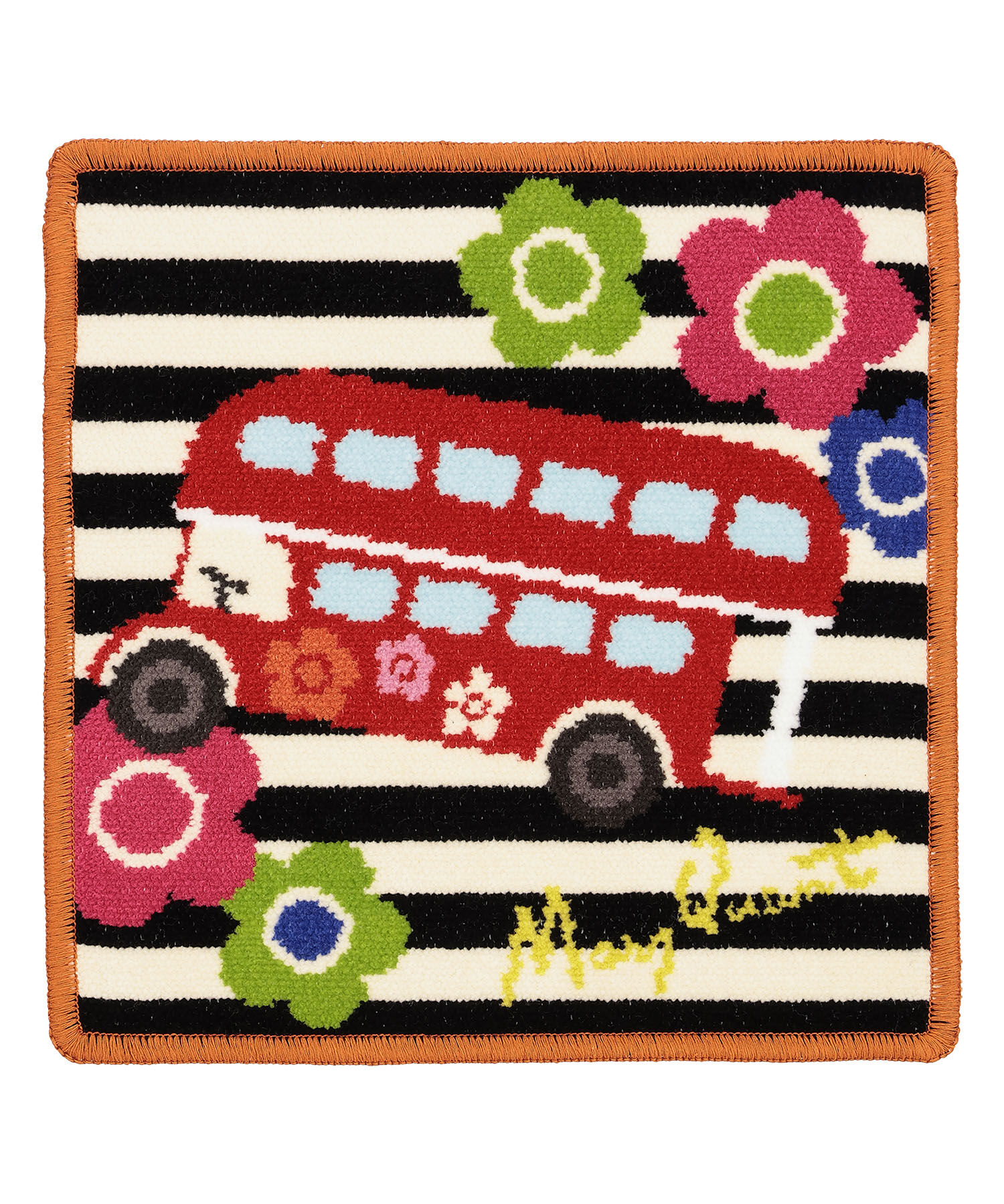 MARY QUANT「ロンドンバスシェニール ミニタオル」|タオル|