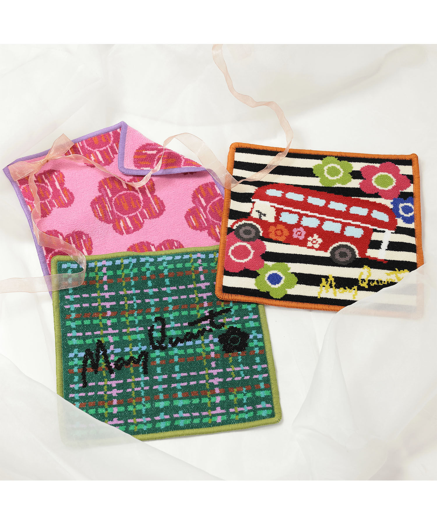 MARY QUANT「ロンドンバスシェニール ミニタオル」|タオル|