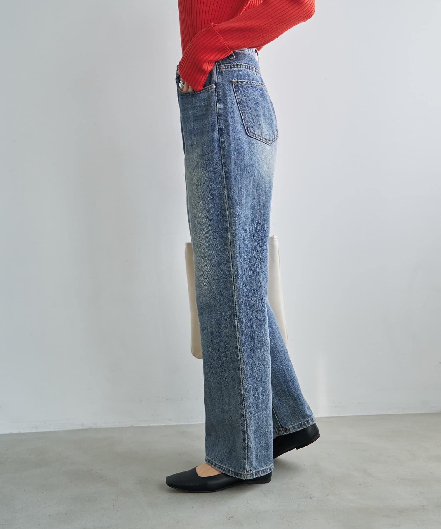 STYLE DELI「ブリーチストレートデニム」|デニム|