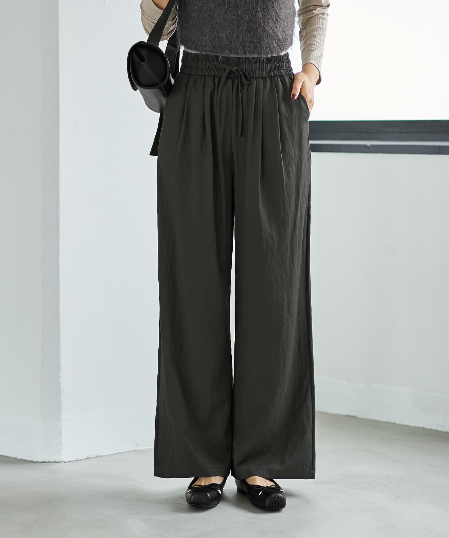 STYLE DELI「秋色シボ入りコットン混リラックスパンツ」|その他|