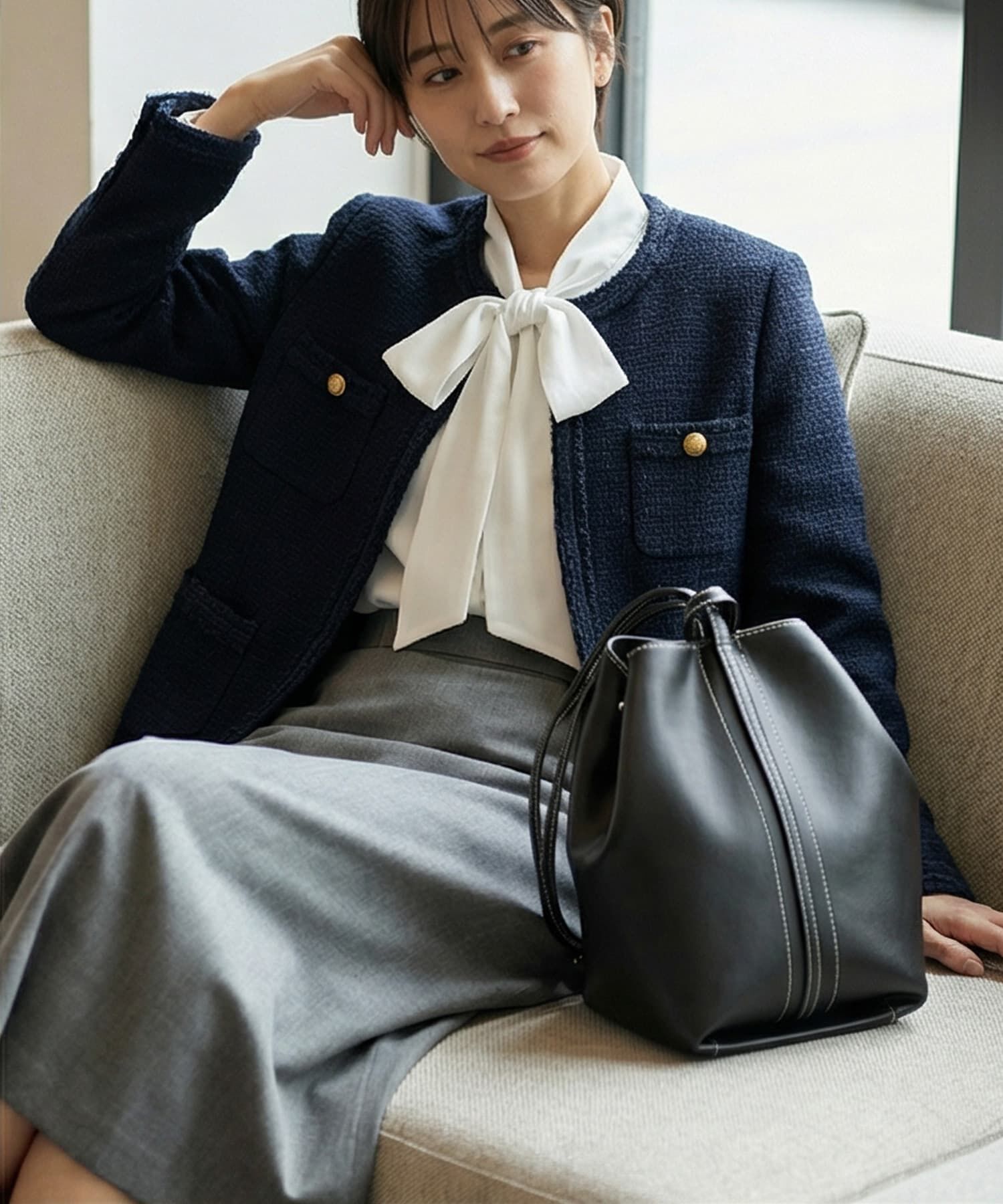 STYLE DELI「【DELI by】2WAYリアルレザードローストリングバッグ」|ショルダー・メッセンジャー|