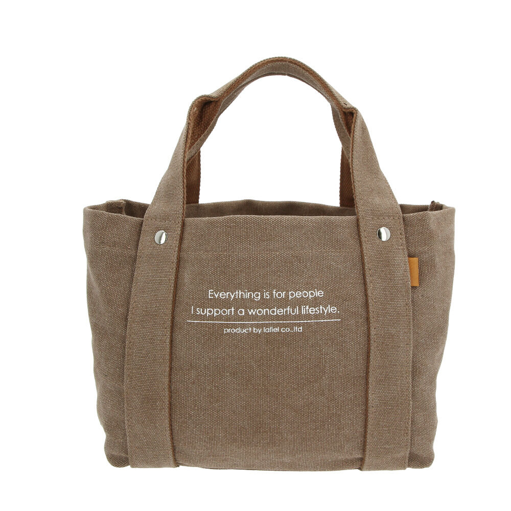 BACKYARD FAMILY「キャンバス トート ミニ 通販 レディース トートバッグ サブバッグ ミニバッグ かばん バッグ」|トートバッグ|ブラウン1