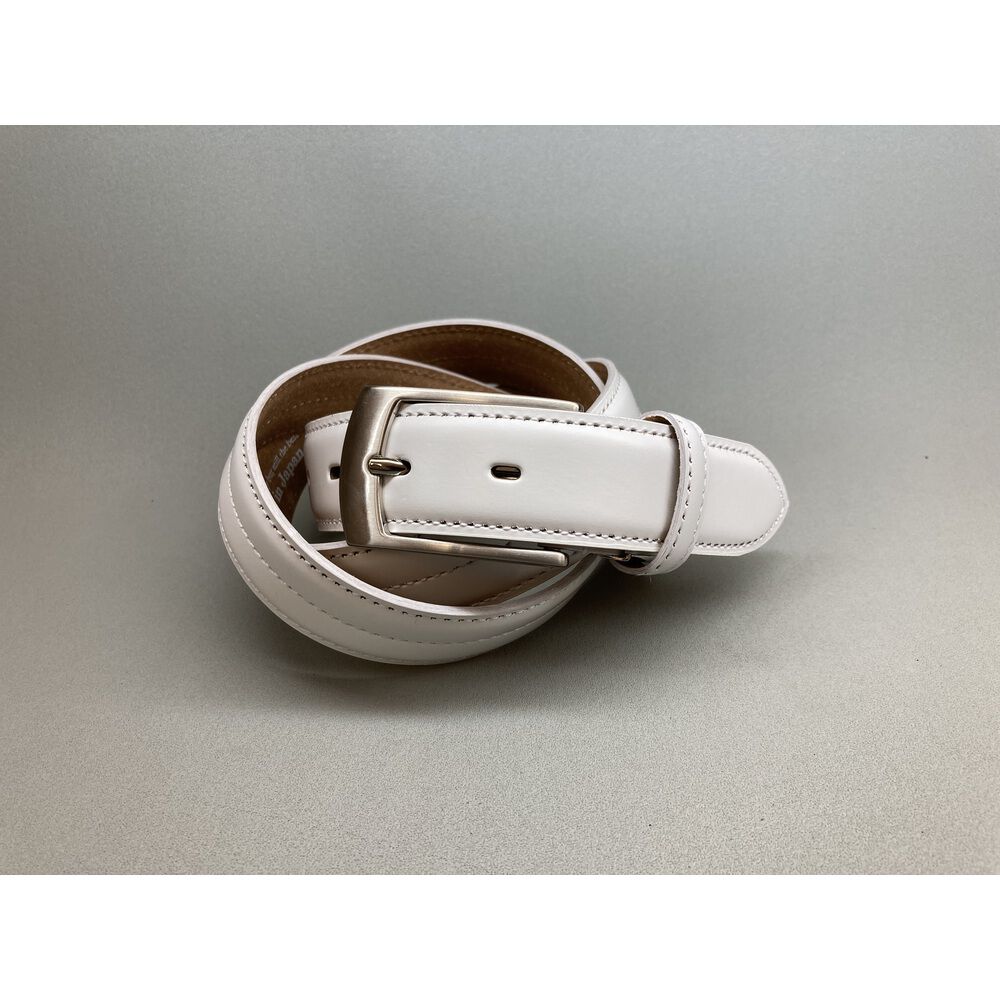 BACKYARD FAMILY「ベルト メンズ 通販 革工房いんのしま KIB503 メンズベルト 革ベルト レザーベルト」|ベルト|ホワイト1