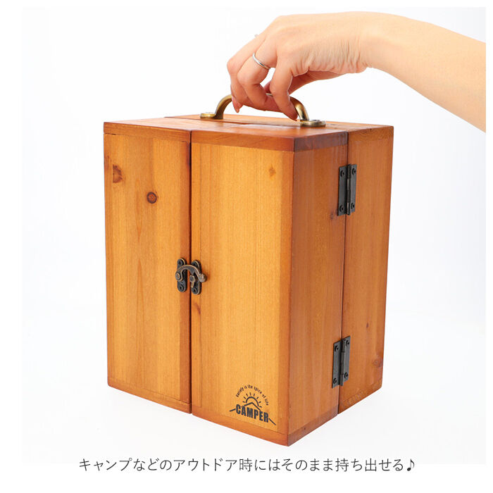 BACKYARD FAMILY「スパイスボックス キャンプ 通販 スパイスラック スパイスキャビネット 木製 調味料入れ」|食器・キッチングッズ|