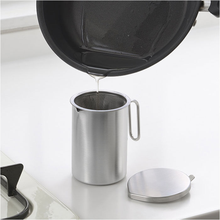 BACKYARD FAMILY「オイルポット 小さめ 通販 日本製 小さいオイルポット 油こし器 小ぶり 300ml リサイクル」|その他|