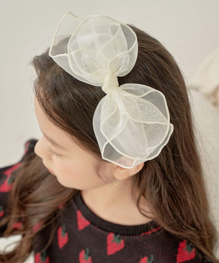 BACKYARD FAMILY「Rora カチューシャ 通販 リボン チュール 48382102 髪飾り ヘッドドレス 子供」|その他|