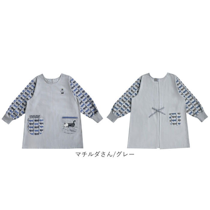 BACKYARD FAMILY「割烹着 保育士 通販 かっぽう着 リブ 割烹着おしゃれ スモック チュニック エプロン」|その他|