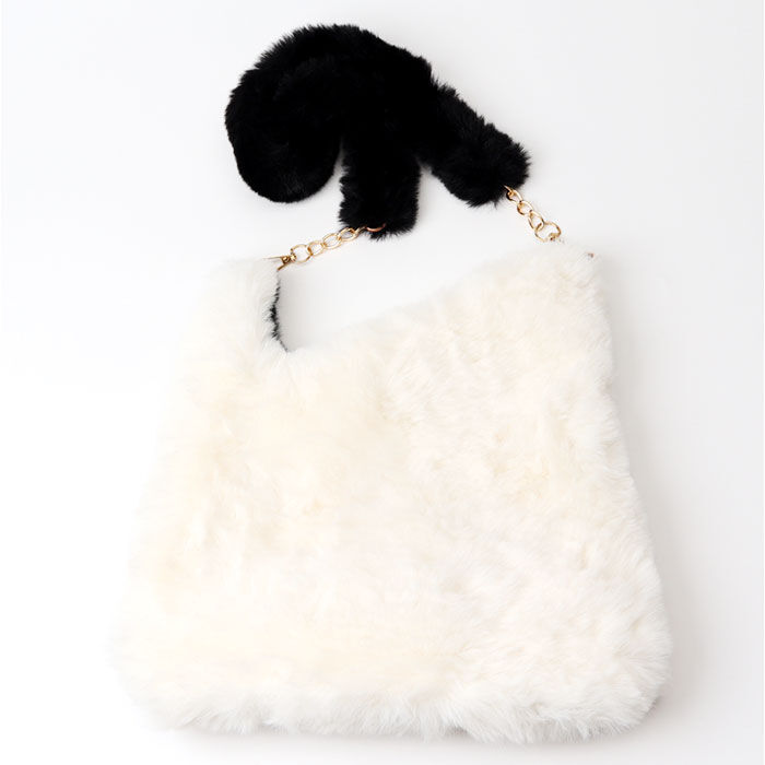 BACKYARD FAMILY「猫柄 バッグ ショルダー 通販 モコモコバッグ ファー もこもこバッグ 冬バッグ ショルダーバッグ」|ショルダー・メッセンジャー|