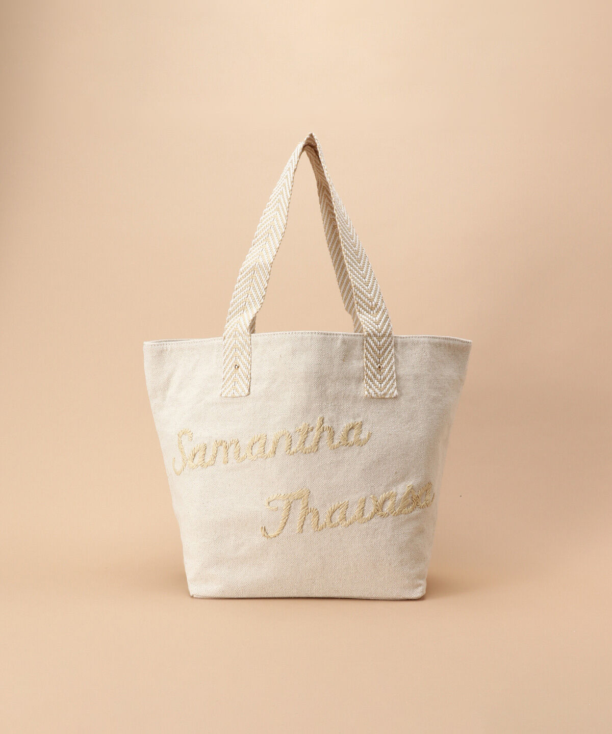 Samantha Thavasa「ロゴリネントートバッグ 大サイズ」|トートバッグ|ベージュ