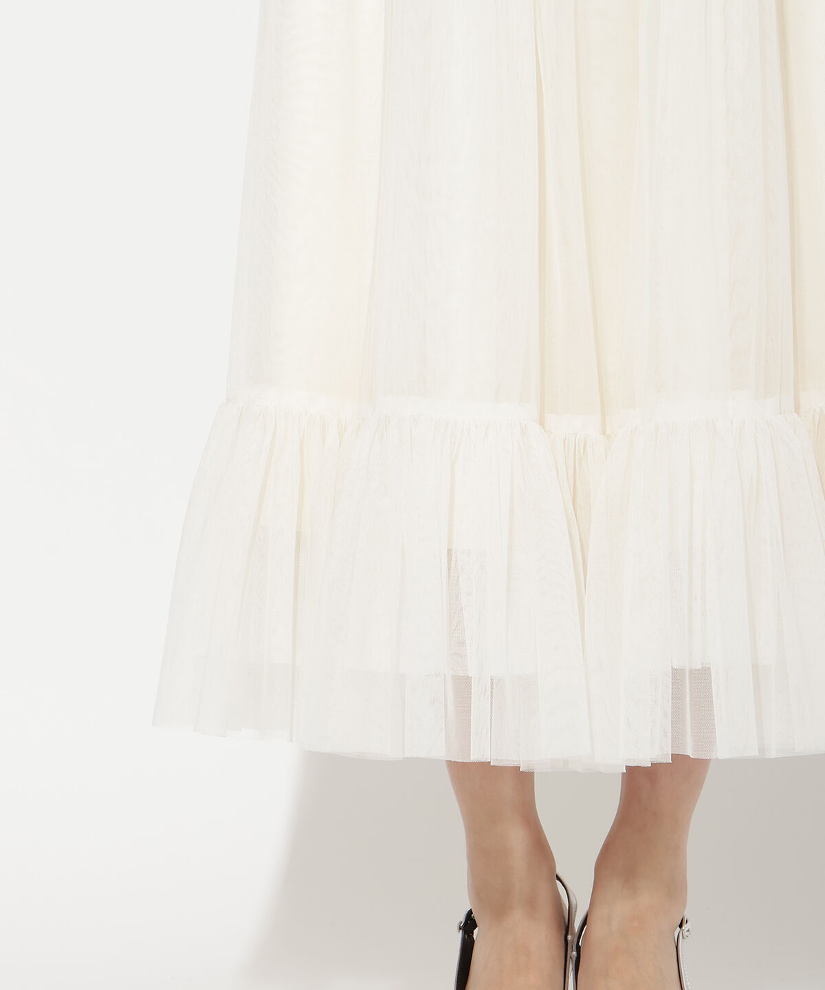 アンドクチュール「ツイード&times;チュールドッキングワンピース」|ワンピース|