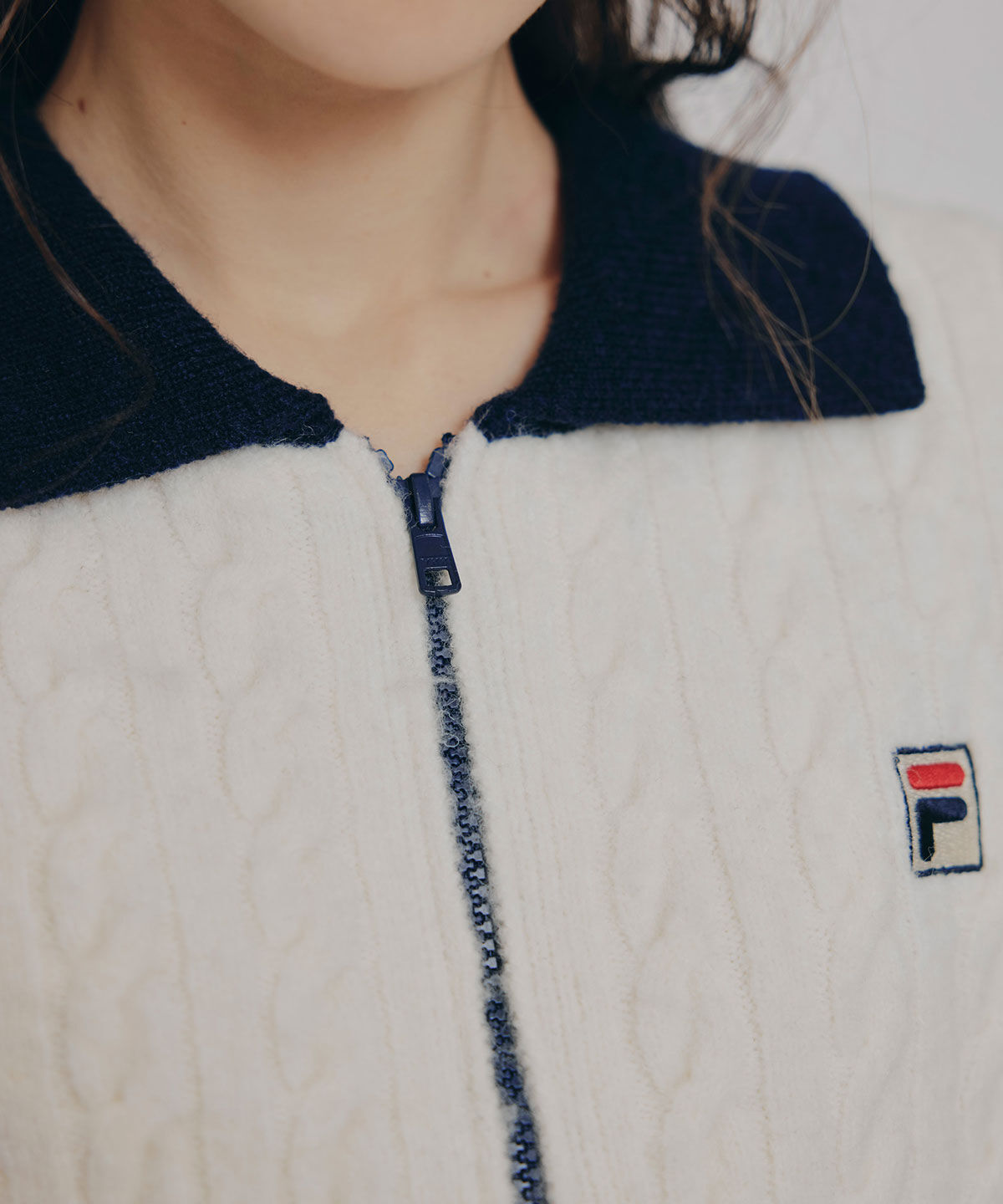 REDYAZEL「[FILA&times;REDYAZEL]ｹｰﾌﾞﾙﾆｯﾄﾄﾘｺﾛｰﾙﾗｲﾝｼﾞｬｹｯﾄ&times;ﾀｲﾄﾐ 」|ワンピース|